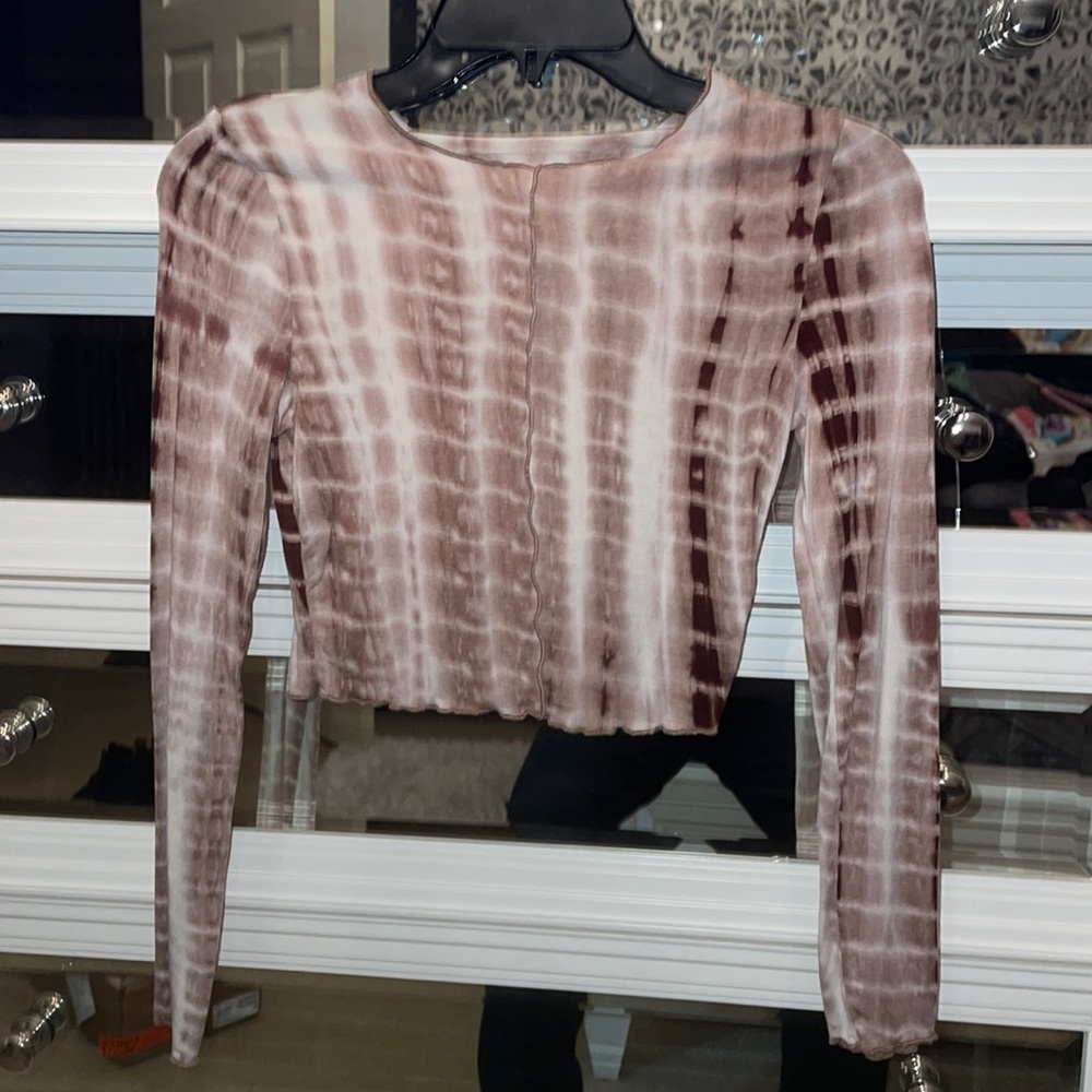 STYLISH BROWN CROP TOP